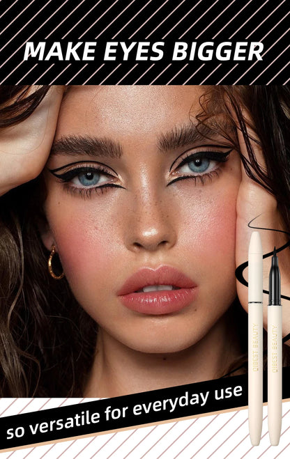 2023 Women 1 Pcs Eyeliner Liquid Pen Waterproof Long Lasting Quick Drying Smooth Makeup Beauty Matte Eyeliner Stamp Eye Pencil