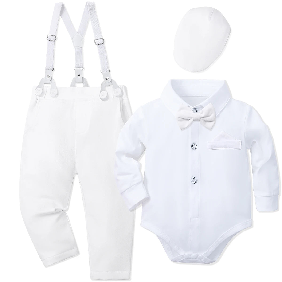 Baby Boy Clothes Christening Outfit Infant Baptism Easter Dedication White Suits Toddler Wedding Birthday Party Gift Set