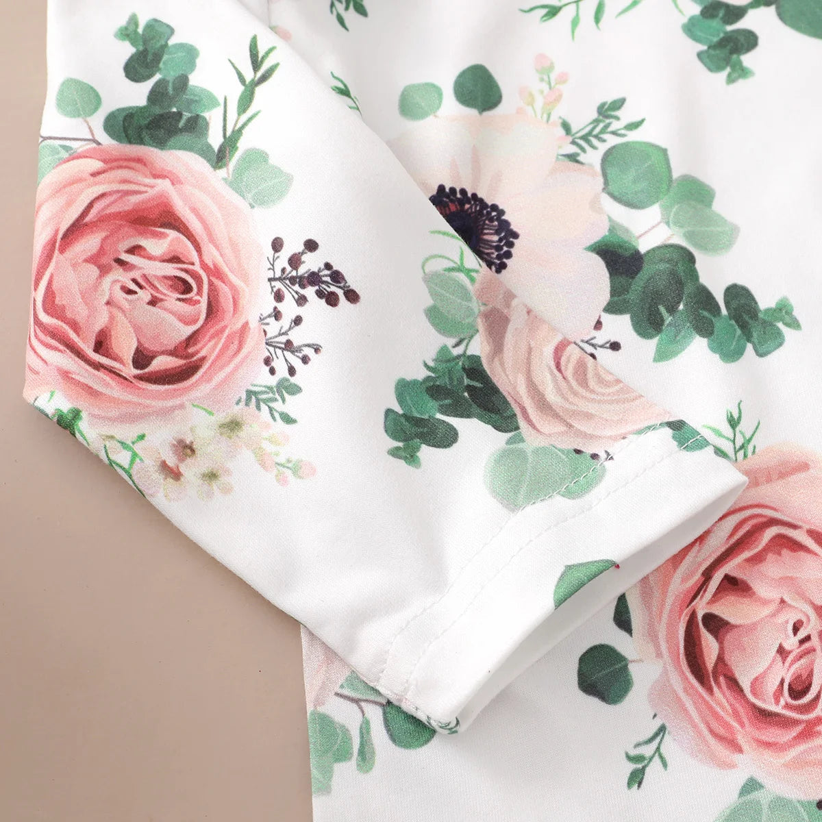 0-12 Months Newborn Baby Girl Clothes Set Flowers Print Long Sleeve Romper Top Suspender Skirt Spring&Autumn Lovely Outfit