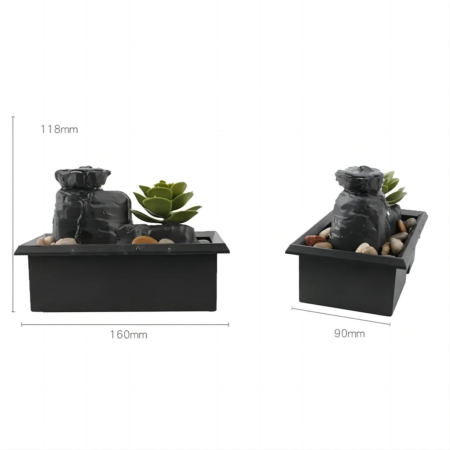 Desktop Water Fountain Decor TableTop Fountain Relaxation Tabletop Relaxion Mini Indoor Water Fountain for Home Decor Crafts
