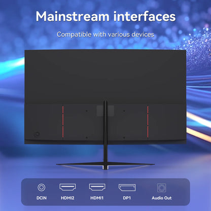 Reletech G27X Flex Pro Monitor 27" Gaming Curved 2560x1440 QHD 180Hz HDMI x2 DP x2 1800R 72% sRGB Adaptive Sync