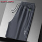 Summer Men's Sport Shorts Cool Sportswear Running Shorts Casual Bottoms Gym Fitness Training Jogging Short Pants Men Black Gray