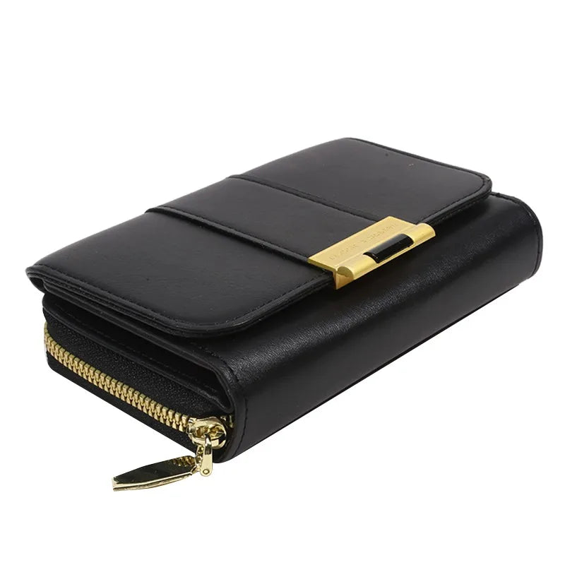Women Wallets And Purses Vintage  PU Leather Wallet Female Clutch Purse Hasp Phone Bag Girls Card Bags