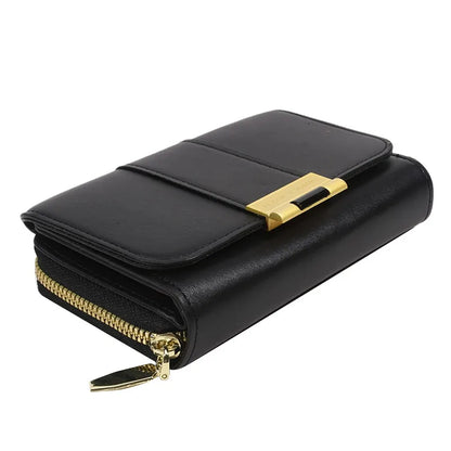 Women Wallets And Purses Vintage  PU Leather Wallet Female Clutch Purse Hasp Phone Bag Girls Card Bags