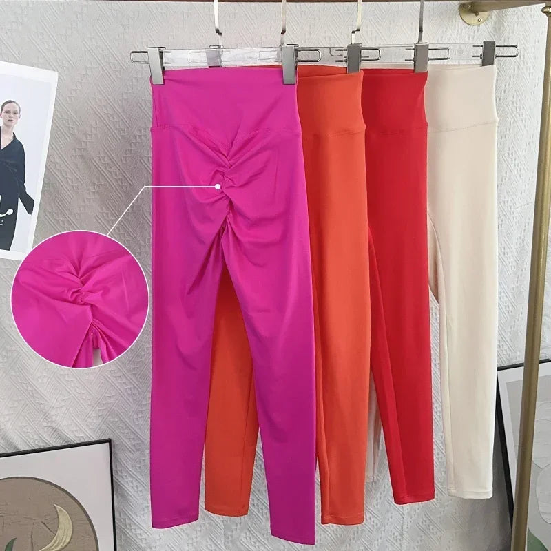 Yoga Leggings Women Fitness Leggings Running Cycling Pants Breathable Sports Leggings High Waist Summer Workout Gym Clothing👖👖