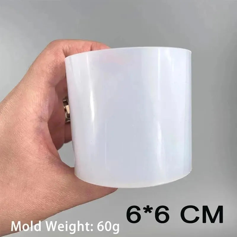 New Cylinder Silicone Candle Mold Epoxy Resin Casting DIY Crafts Wax Making Supplies Soap Gift Home Decor