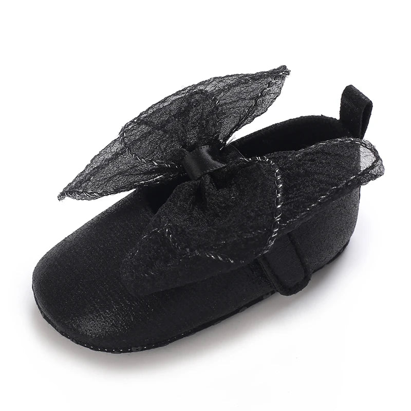 Black British Retro Princess Shoes For Spring And Autumn 0-18 Months Baby Shoes With Soft Soles And Non Slip Baby Walking Shoes