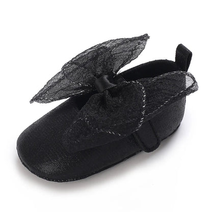 Black British Retro Princess Shoes For Spring And Autumn 0-18 Months Baby Shoes With Soft Soles And Non Slip Baby Walking Shoes
