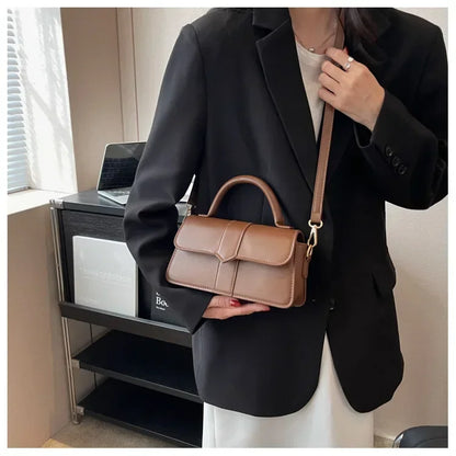 Pu Leather Shoulder Bag for Women Handbag  Fashion Crossbody Bags Vintage Underarm Bag Square Satchel Сумка Женская 2025 Тренд