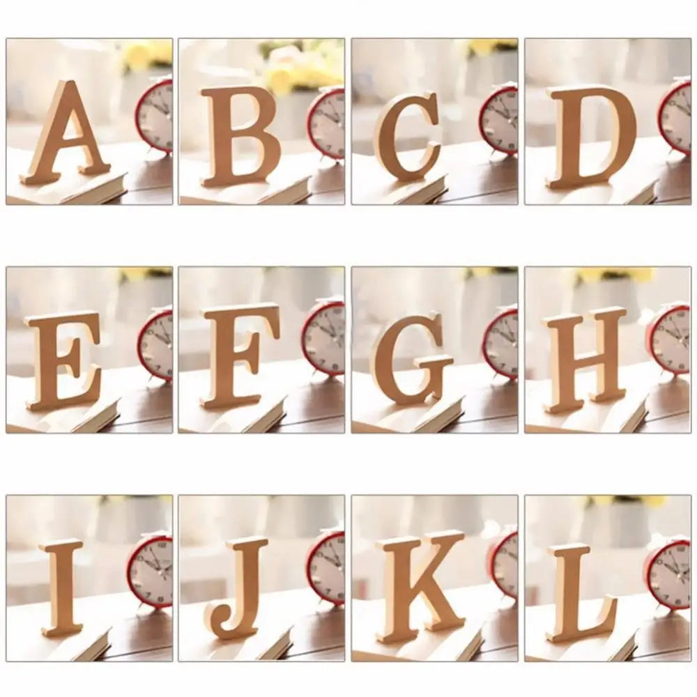 Decor Wedding Freestanding A-Z Wood Wooden Letters Alphabet Hanging Home Party Decor