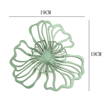 Wall Decoration Flower Metal Wall Art Decor Floral Wall Hanging Decor Wall Ornament for Living Room Kitchen Bathroom Hotel