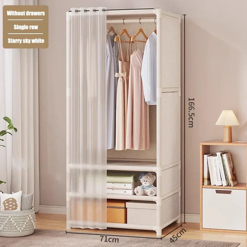 Floor-Standing Simple Wardrobes Home Large Capacity Durable Clothes Cabinet Dustproof And Economical Wardrobe Bedroom Furniture