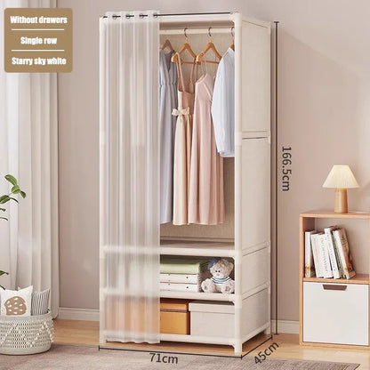 Floor-Standing Simple Wardrobes Home Large Capacity Durable Clothes Cabinet Dustproof And Economical Wardrobe Bedroom Furniture
