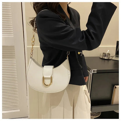 Trendy Pu Leather Shoulder Bag for Women Stylish Underarm Purse with Zipper Closure, Elegant Design Perfect for Everyday Use