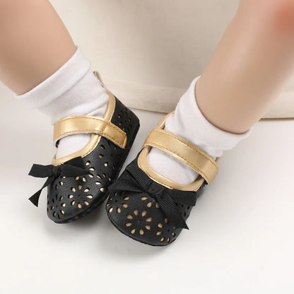 Black British Retro Princess Shoes For Spring And Autumn 0-18 Months Baby Shoes With Soft Soles And Non Slip Baby Walking Shoes