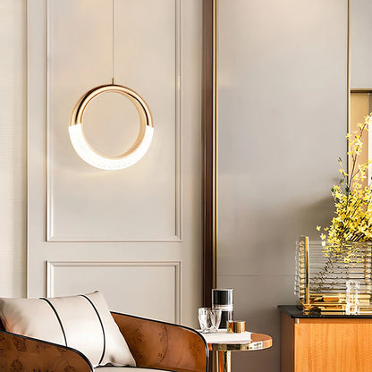 Light Luxury Bedside Bedroom Light Modern Minimalist Bar Pendant Light Background Wall Light Bedside Small Pendant Light