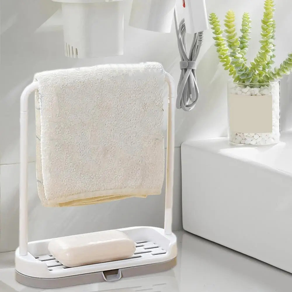 Kitchen Sink Storage Rack Dish Cloth Hanger Towel Organizer Holders Sponge Drain Shelf with Drain Tray household Gadgets