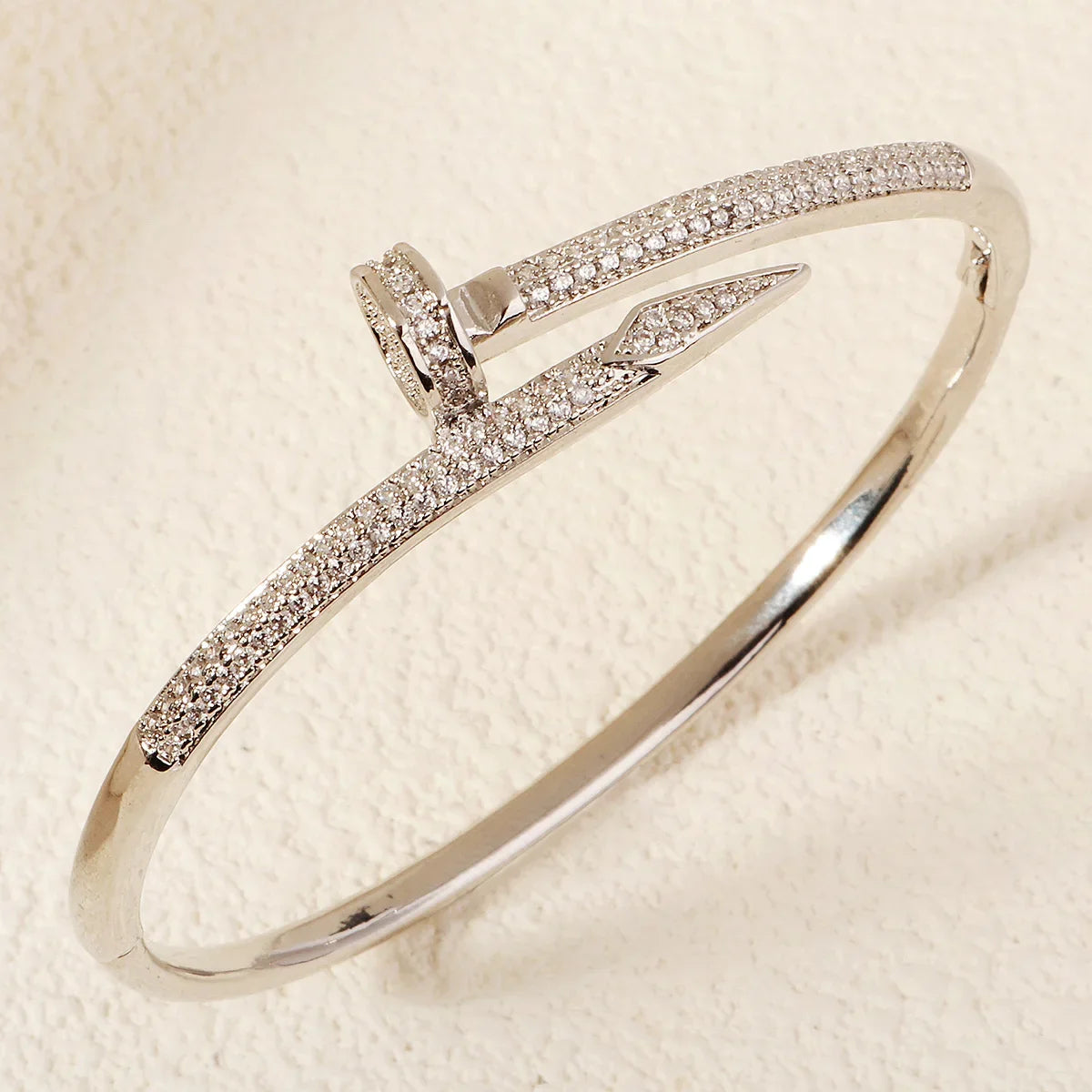 Female Jewelry Nail Bracelets Trendy Bracelet Zircon Screw Bracelet For Women Everyday Party Festive Jewelry As Gifts