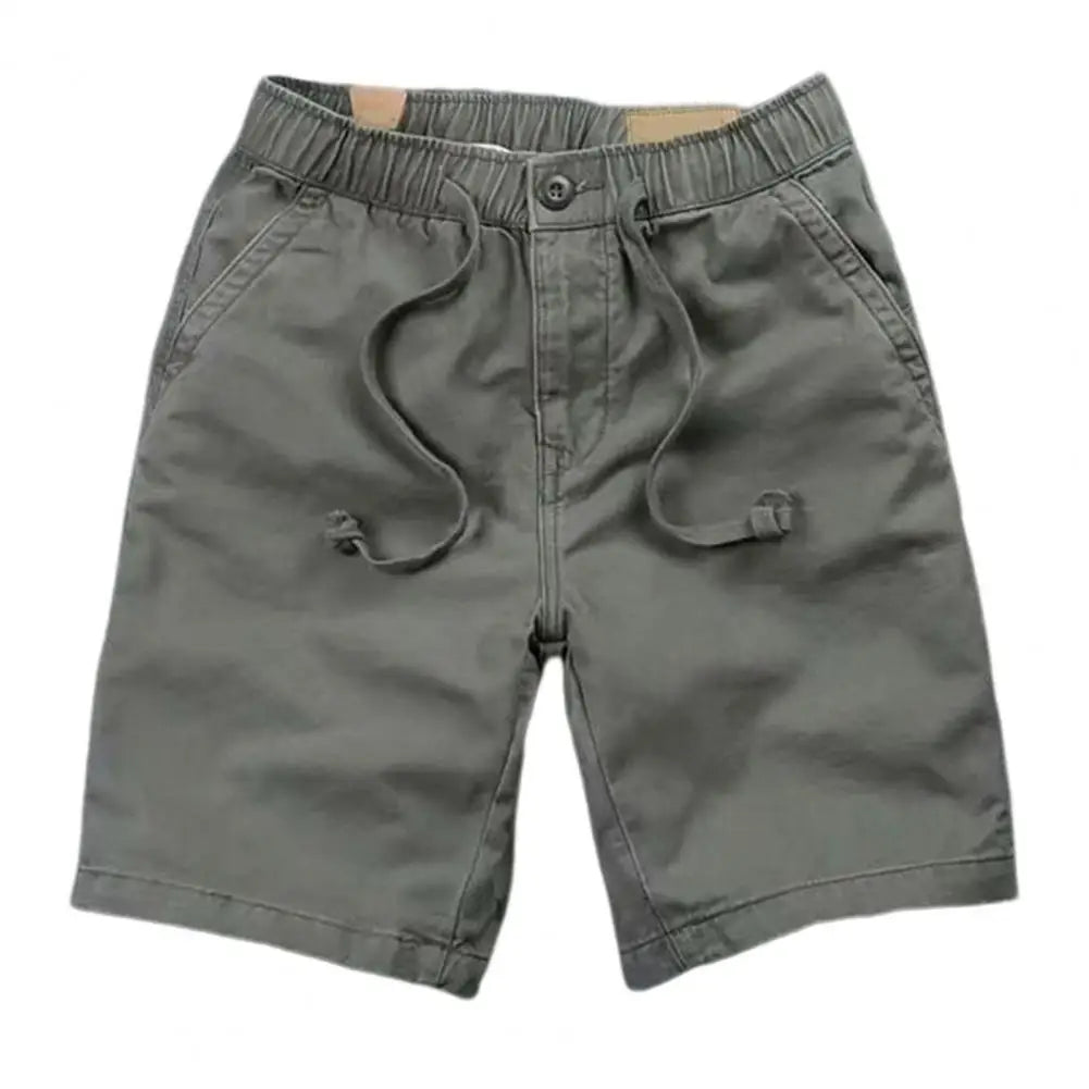 2023 Summer Shorts Men Cotton Solid Casual New High Quality Business Social Shorts Men Bermudas Loose Luxury Khaki Joggers