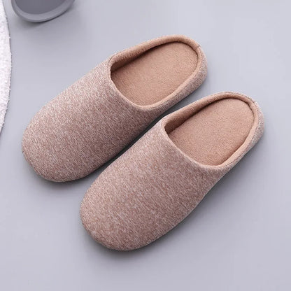Home Slippers For Women Men Soft House Winter Indoor Light Comfort Floor Shoes Female Male Silence Slides Bedroom Japanese Style