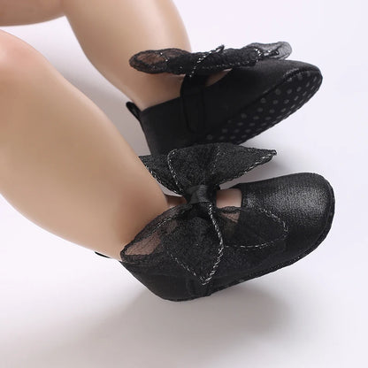 Black British Retro Princess Shoes For Spring And Autumn 0-18 Months Baby Shoes With Soft Soles And Non Slip Baby Walking Shoes