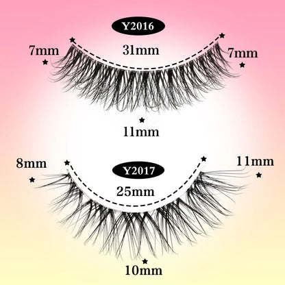 Fake Eyelashes 3/10 Pairs Natural Long 3D Mink Lashes Curly Eyelash Extension Makeup faux Cils Handmade False Lashes maquiagem