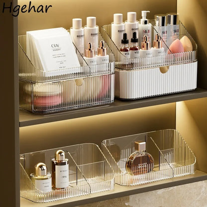 Bathroom Storage Boxes Transparent  Cosmetics Dormitory Accessories Organizer Modern Style Convenient Organization Home