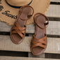 Shoes for Women 2025 Summer New Women Flat Sandals Bottom Roman Strap Sandals with Non Slip Rubber Soles Ladies Daily Sandalia