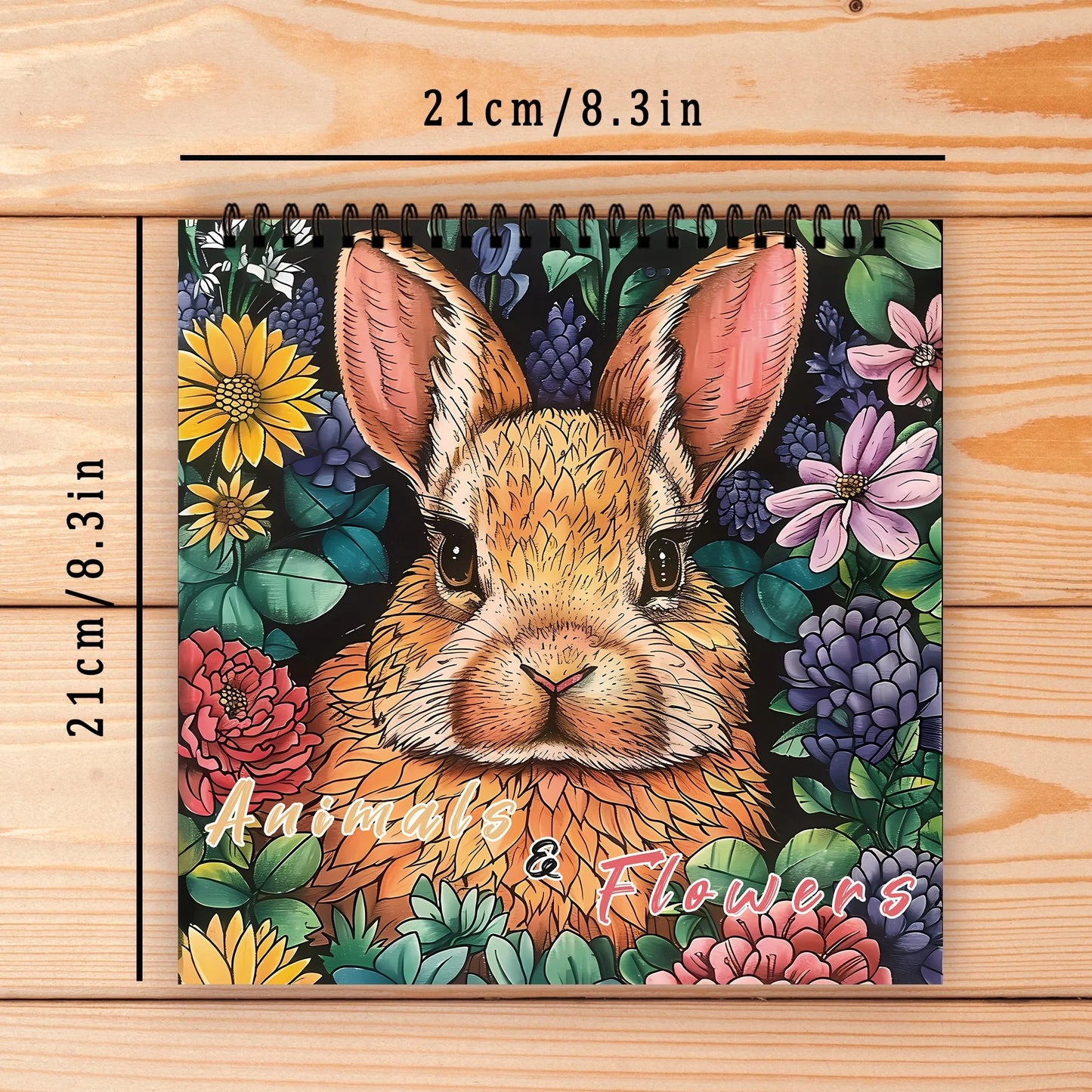 Stress Reduction Colouring Book 30 Sheets, 8.3x 8.3 inch 100gsm Thick Paper, Spiral Bound, Halloween and many other holiday gift