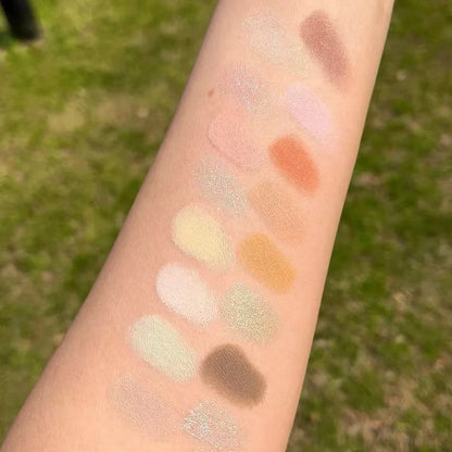 16Color Eyeshadow Glitter Chamelon Matte Pearlescent Eye Shadow Makeup Palette Sequins Green Pink Sparkling Halloween Eye Makeup