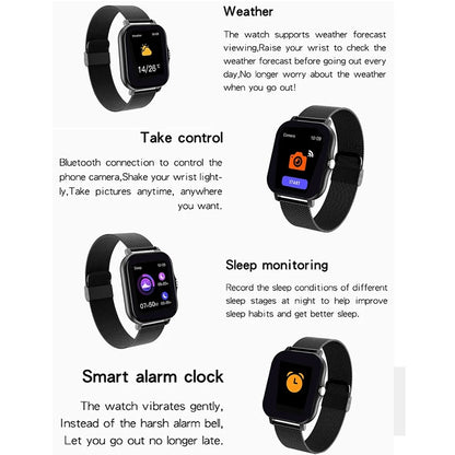Smart Watch, Wireless Call/Dial, Multiple APP Reminders, Suitable for Men and Women, Sports Watch, Compatible with IPhone/Andrio