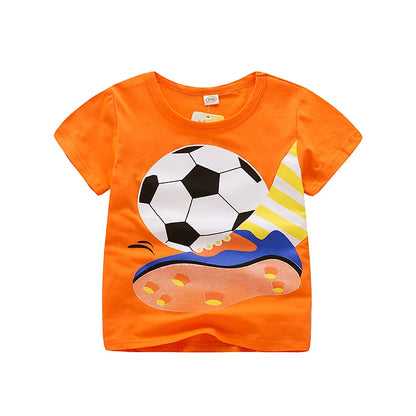 Baby Boy T-Shirts For Children Clothing Summer Clothes Boys Short Sleeve Shirt Print Cotton Kids Tee Shirt Tops