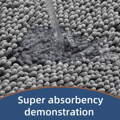 Bathroom mat chenille absorbent carpet bathroom bathtub room living room door bathroom absorbent pad