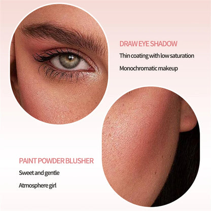 6 colors Waterproof Blush Cream - Long-Lasting, Multi-Use Makeup for Women