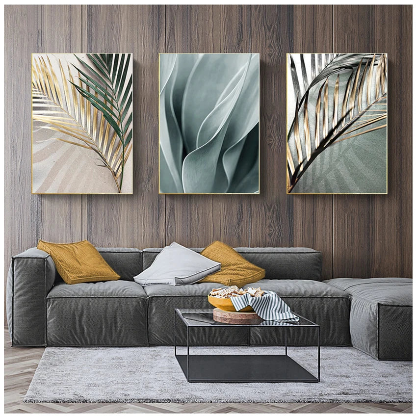 Wall Pictures For Living Room Home Decoration Palm Leaves Plant Art Canvas Painting Aloe Botanical s And Prints Modular