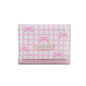 Portable Sweet Cute Tri-Fold Purses Multiple Card Slot Lattice Bow Short Wallet Candy Color PU Leather Women Card Holder Daily
