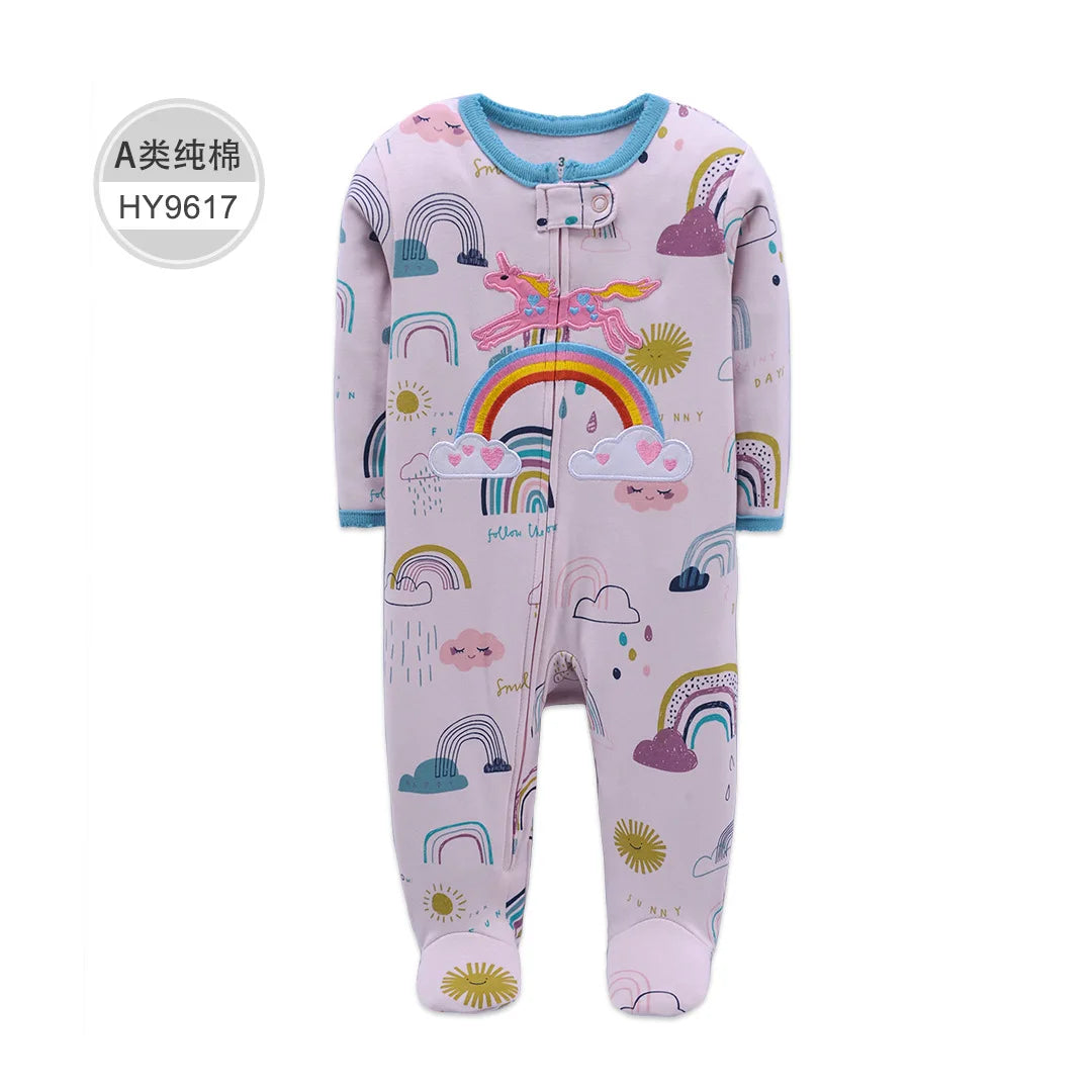 Baby Boy Girl Clothes Newborn Infant Baby Romper 100% Cotton Long-Sleeve Style Toddler Kids Jumpsuit Children's Pajamas