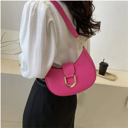 Trendy Pu Leather Shoulder Bag for Women Stylish Underarm Purse with Zipper Closure, Elegant Design Perfect for Everyday Use