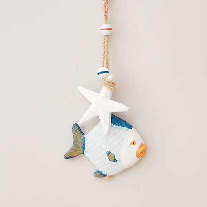 Seahorse/Fish/Star for Nautical Home Decoration Wall Hanging Ornament Statue Beach Theme Decor