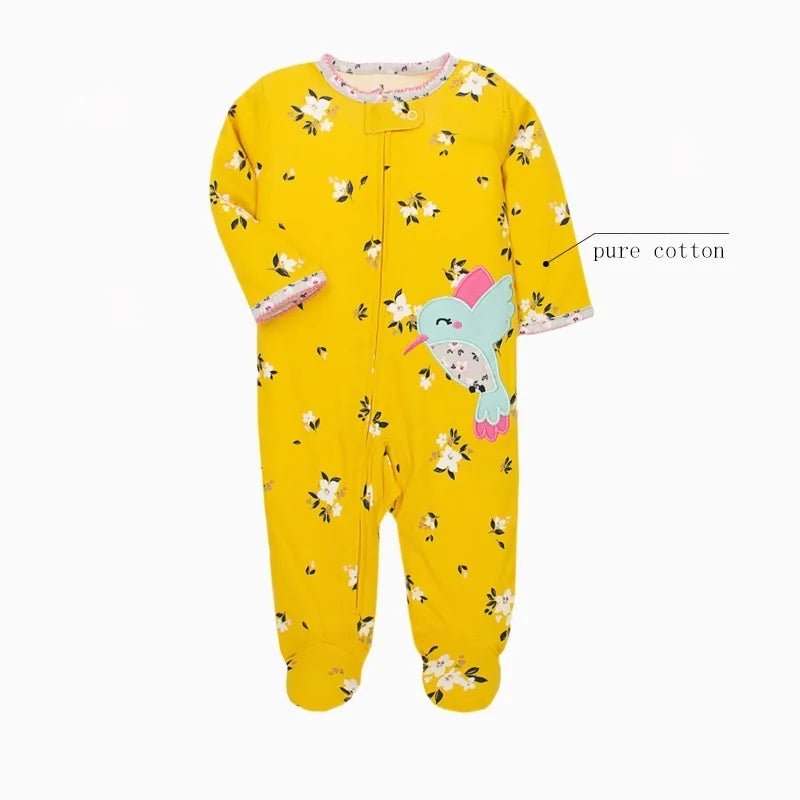 Baby Boy Girl Clothes Newborn Infant Baby Romper 100% Cotton Long-Sleeve Style Toddler Kids Jumpsuit Children's Pajamas
