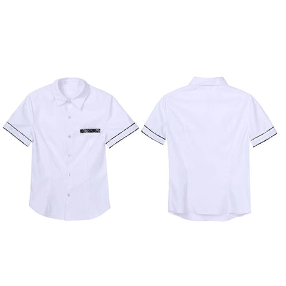 Women Sexy Student Uniform Role Play Outfit Cosplay Lingerie School Girl Shirt Top Pleated Miniskirt Erotic Cheerleader Costume