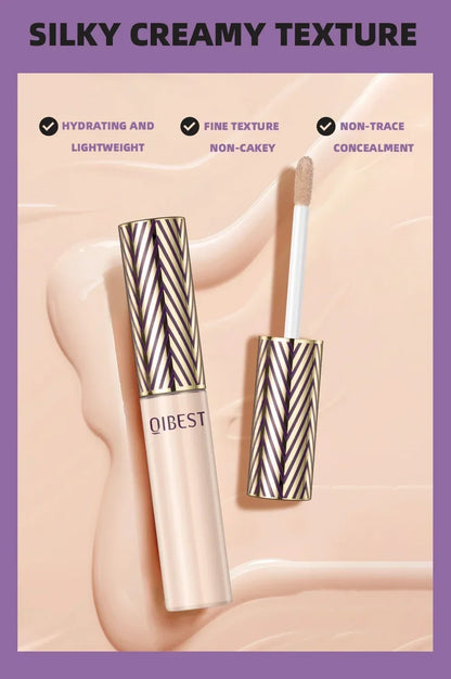 QIBEST Concealer Liquid Foundation Face Makeup Women Brightening Cream Full Coverage Concealer Lasting Modify Corrector Skin