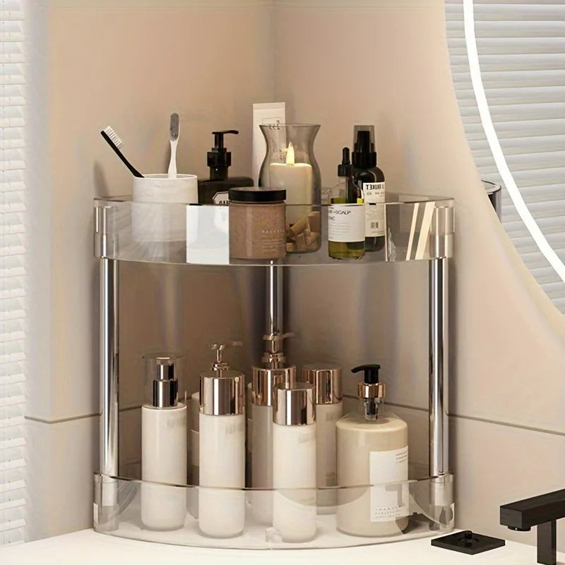 Shelf Trolley Bathroom Organizer Shelves Kitchen Home Large Capacity Storage Rack Acryl Cart Corner Cosmetic