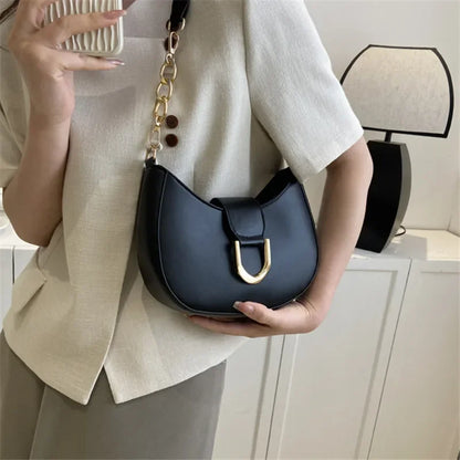 Trendy Pu Leather Shoulder Bag for Women Stylish Underarm Purse with Zipper Closure, Elegant Design Perfect for Everyday Use