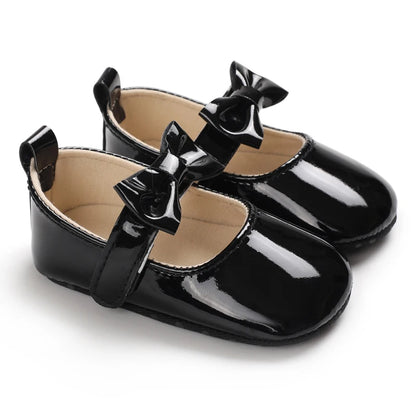 Black British Retro Princess Shoes For Spring And Autumn 0-18 Months Baby Shoes With Soft Soles And Non Slip Baby Walking Shoes