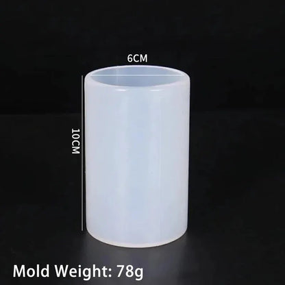 New Cylinder Silicone Candle Mold Epoxy Resin Casting DIY Crafts Wax Making Supplies Soap Gift Home Decor