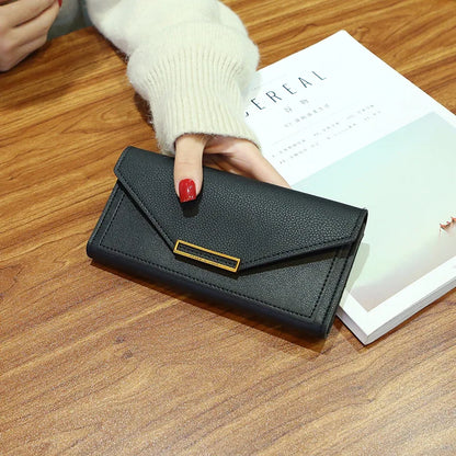Multi-functional Wallet For Women Large Capacity PU Leather Women's Purses Long Hasp Cards Holder Ladies Money Coins Clutch Bag