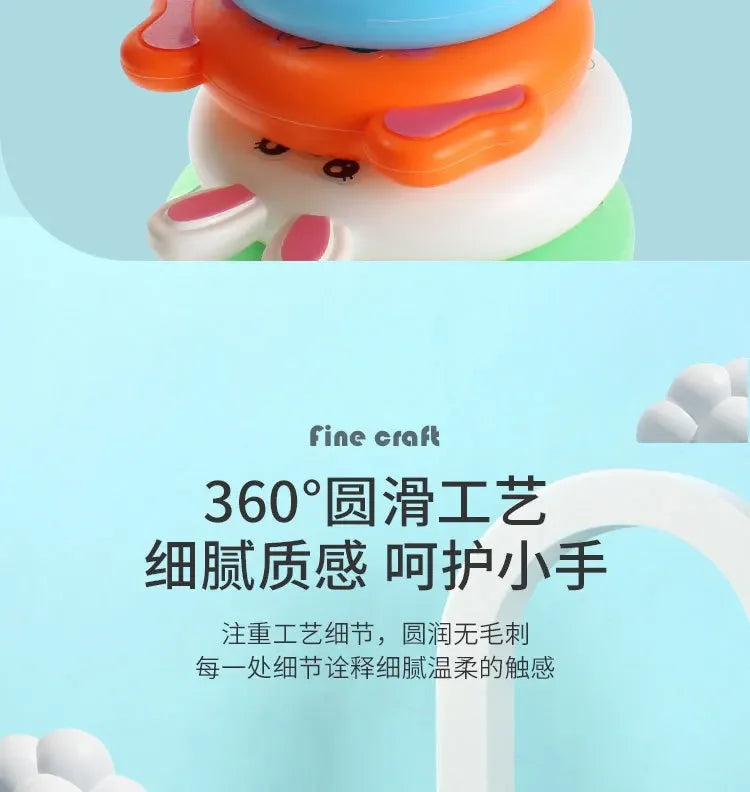 New Baby Toys 0-12 Montns Puzzle Pyramid Tower Cup Stacking Toys Montessori Educational Beach Kids Pool Bathtub Toy Kids Gift