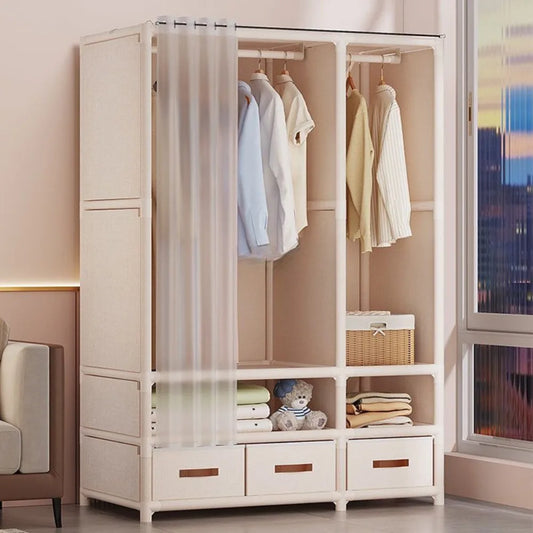 Floor-Standing Simple Wardrobes Home Large Capacity Durable Clothes Cabinet Dustproof And Economical Wardrobe Bedroom Furniture