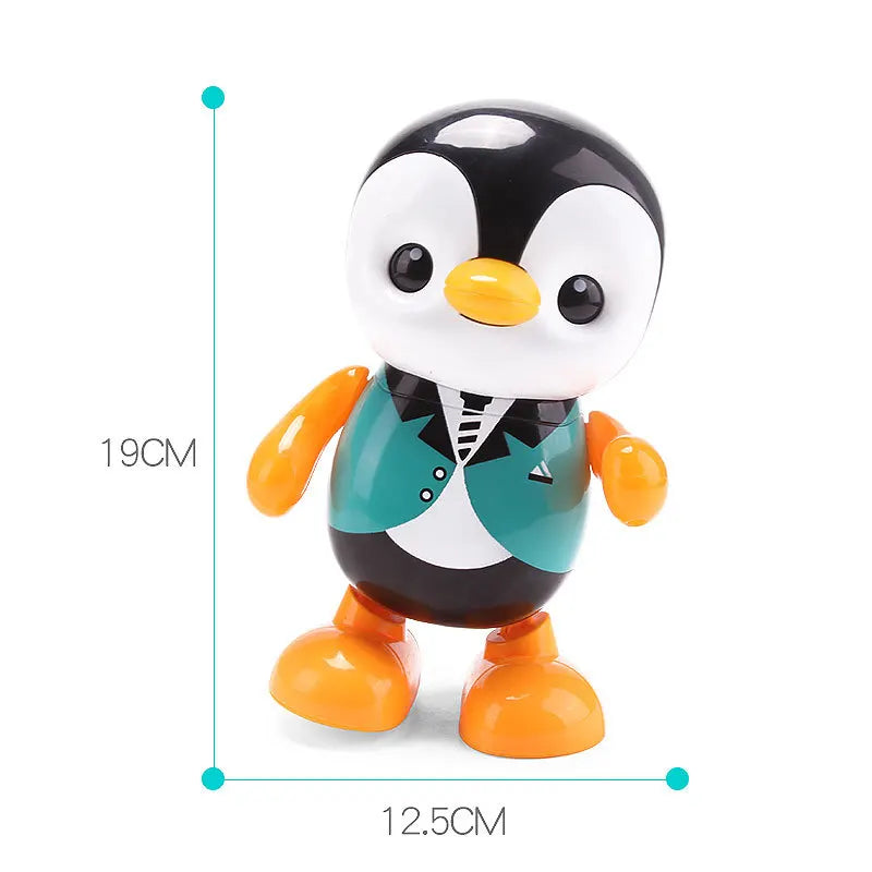 Kids Dance Robot Toy Plastic Cute Cartoon Walking Animal Electric Musical Light Shake Doll Early Educational Toys For Children